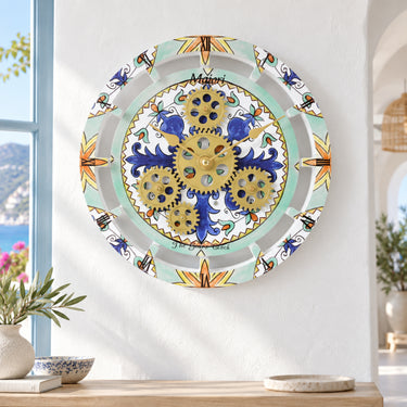 ITALY LINE DESK CLOCK ROUND (HYBRID WALL) 10 INCH MAIORI