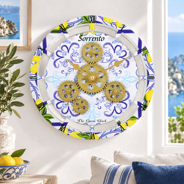 ITALY LINE DESK CLOCK ROUND (HYBRID WALL) 10 INCH SORRENTO