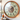 FINLAND LINE WALL CLOCK ROUND 32 INCH "OULU" BROWN-WHITE
