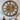 AMERICA LINE WALL CLOCK ROUND 36 INCH GOLD ANTIQUE