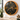 PORTUGAL LINE WALL CLOCK ROUND 24 INCH "PORTO" WOOD-BLACK