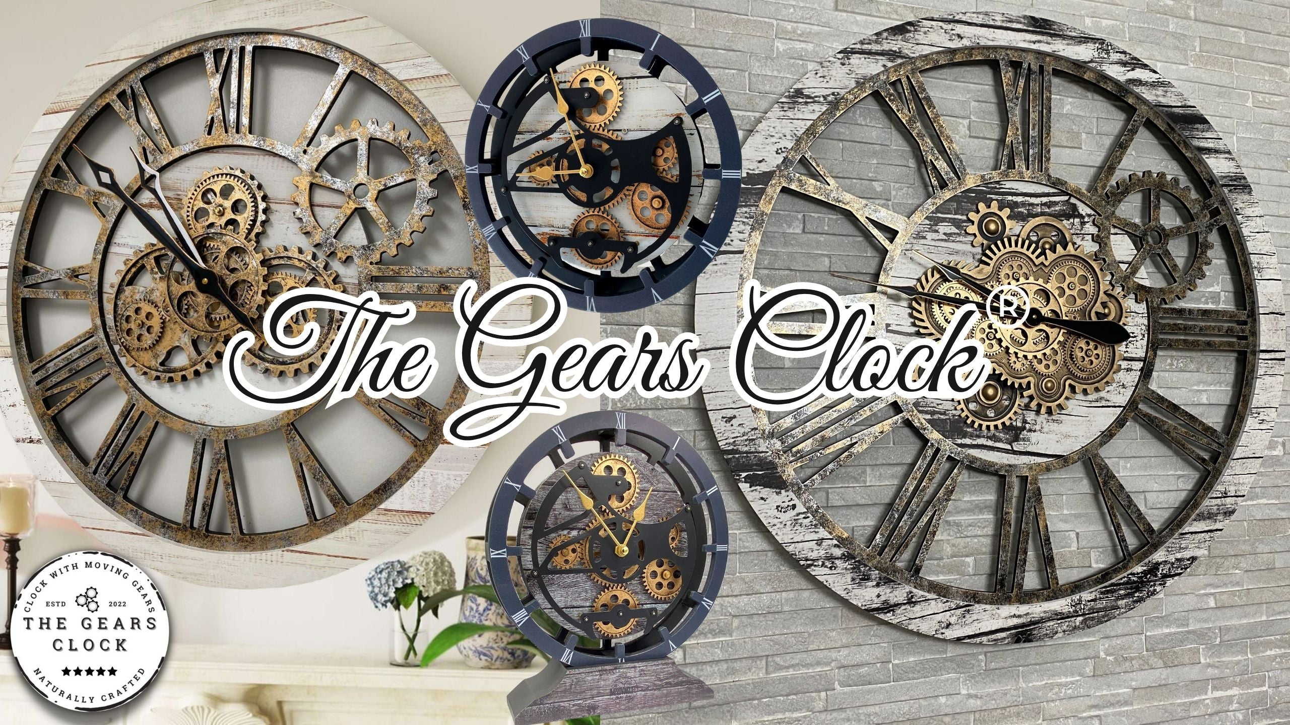 Self-Rotating Gears Wall Decor | GearsWallDecor.com