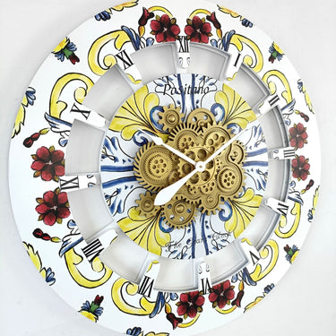 WALL CLOCK 36 INCH ROUND POSITANO