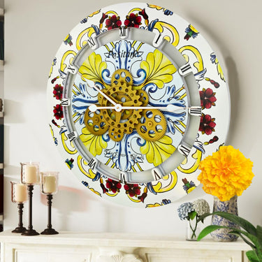 WALL CLOCK 24 INCH ROUND POSITANO