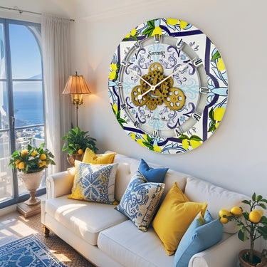 ITALY LINE WALL CLOCK ROUND 24 INCH SORRENTO
