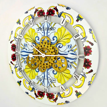 WALL CLOCK 24 INCH ROUND POSITANO
