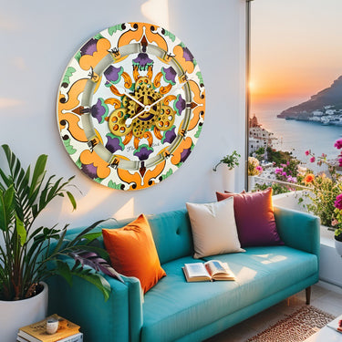 ITALY LINE WALL CLOCK ROUND 24 INCH VIETRI