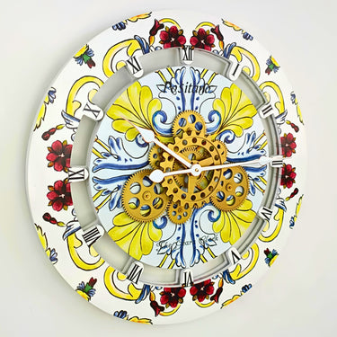 WALL CLOCK 24 INCH ROUND POSITANO