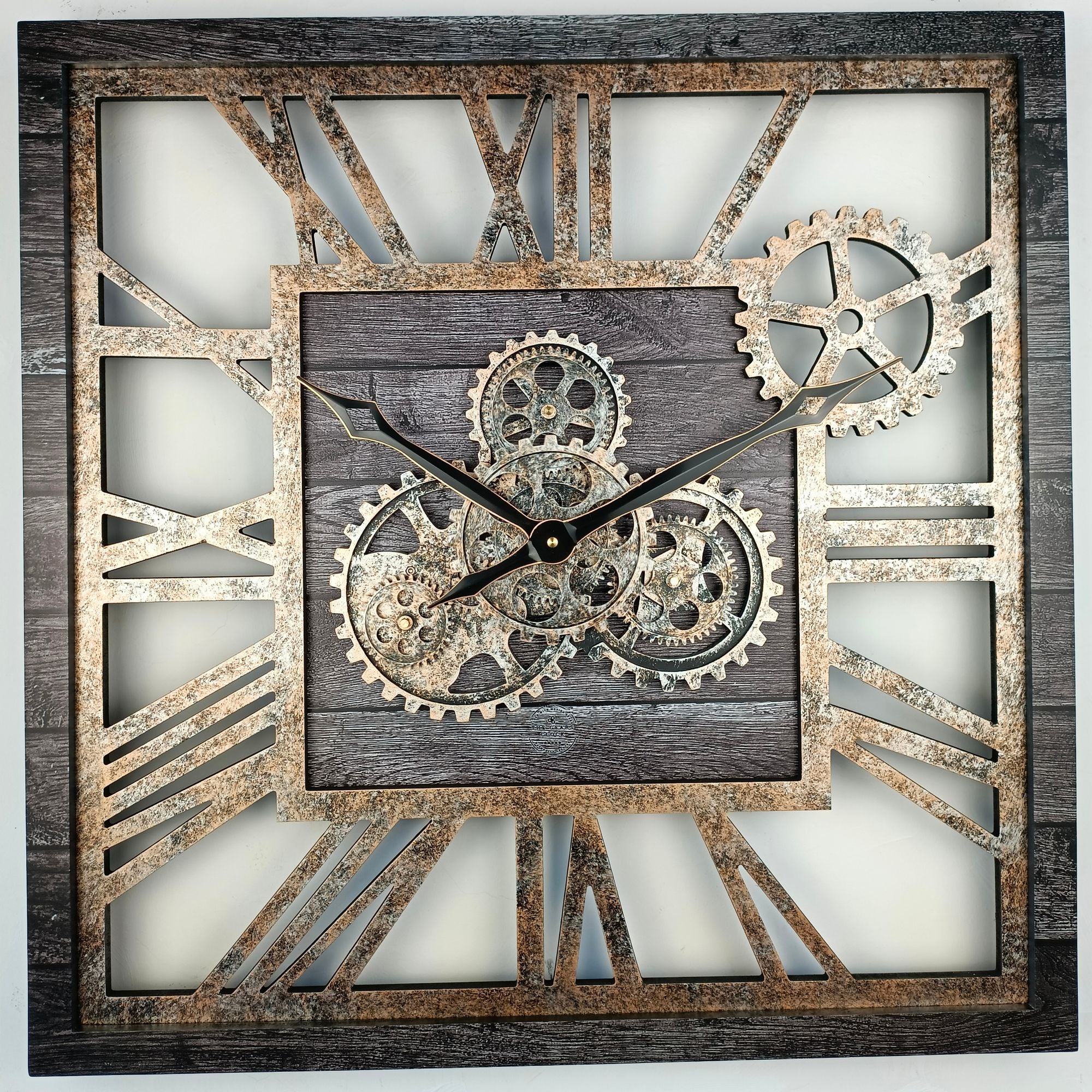 WALL CLOCK 24 INCH CARBON GREY Large Clock for Living Room Decor – The ...