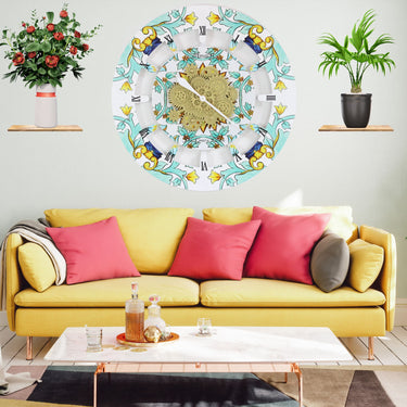 ITALY LINE WALL CLOCK ROUND 36 INCH AMALFI