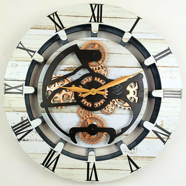 CANADA LINE WALL CLOCK ROUND 24 INCH DESERT BEIGE