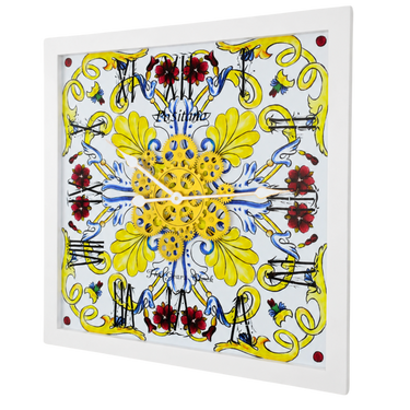ITALY LINE WALL CLOCK SQUARE 24 INCH POSITANO