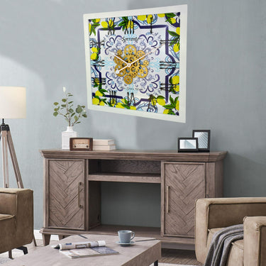 ITALY LINE WALL CLOCK SQUARE 24 INCH SORRENTO