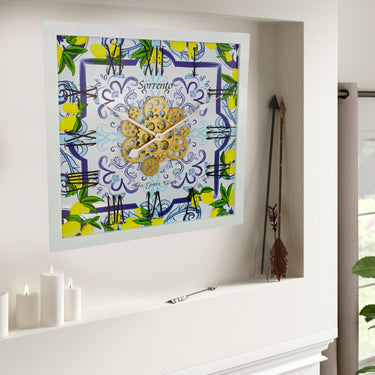 ITALY LINE WALL CLOCK SQUARE 24 INCH SORRENTO
