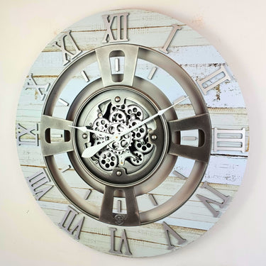 ENGLAND LINE WALL CLOCK ROUND 36 INCH DESERT BEIGE