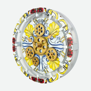 ITALY LINE DESK CLOCK ROUND (HYBRID WALL) 10 INCH POSITANO