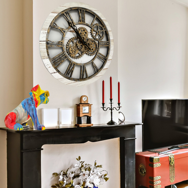 WALL CLOCK 24 INCH DESERT BEIGE