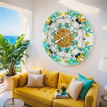 ITALY LINE WALL CLOCK ROUND 36 INCH AMALFI