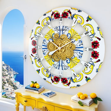 ITALY LINE WALL CLOCK ROUND 36 INCH POSITANO