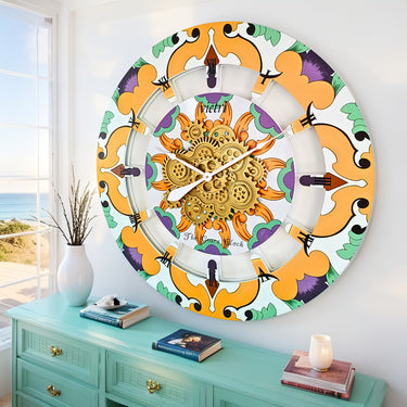 ITALY LINE WALL CLOCK ROUND 36 INCH VIETRI