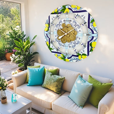 ITALY LINE WALL CLOCK ROUND 36 INCH SORRENTO