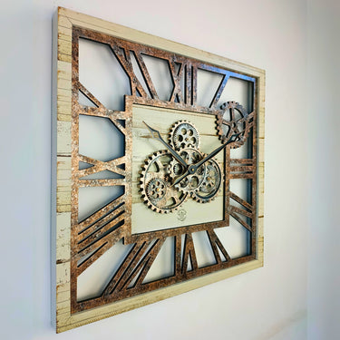 AMERICA LINE WALL CLOCK SQUARE 24 INCH DESERT BEIGE