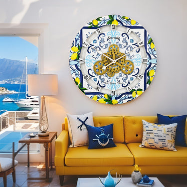 ITALY LINE WALL CLOCK ROUND 24 INCH SORRENTO