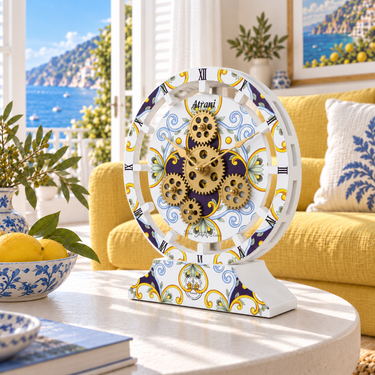 ITALY LINE DESK CLOCK ROUND (HYBRID WALL) 10 INCH ATRANI