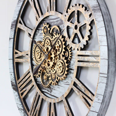 WALL CLOCK 36 INCH GREY & WHITE