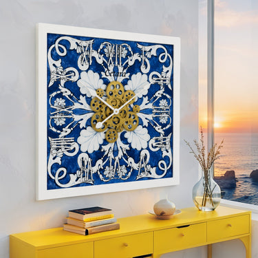 ITALY LINE WALL CLOCK SQUARE 24 INCH CETARA