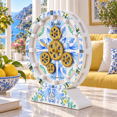 ITALY LINE DESK CLOCK ROUND (HYBRID WALL) 10 INCH RAVELLO