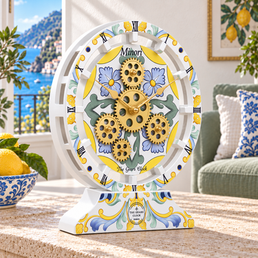 ITALY LINE DESK CLOCK ROUND (HYBRID WALL) 10 INCH MINORI