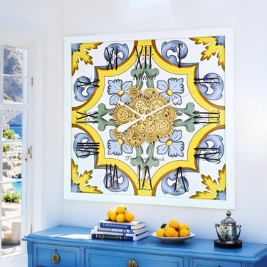 ITALY LINE WALL CLOCK SQUARE 36 INCH MINORI