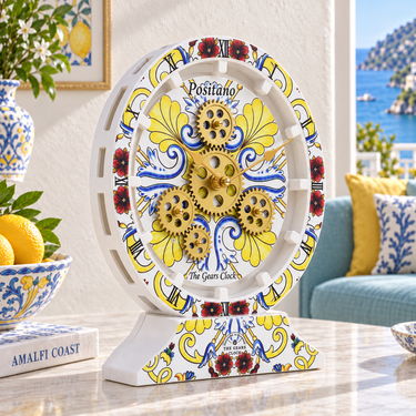 ITALY LINE DESK CLOCK ROUND (HYBRID WALL) 10 INCH POSITANO