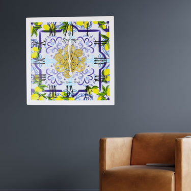ITALY LINE WALL CLOCK SQUARE 24 INCH SORRENTO