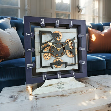 CANADA LINE DESK CLOCK SQUARE (HYBRID WALL) 10 INCH DESERT BEIGE