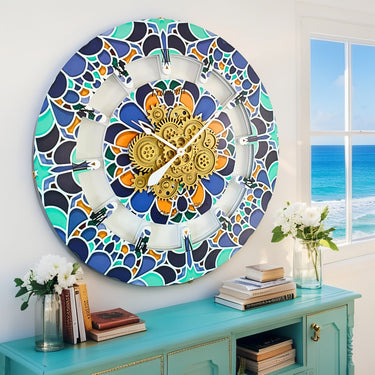 ITALY LINE WALL CLOCK ROUND 36 INCH TRAMONTI