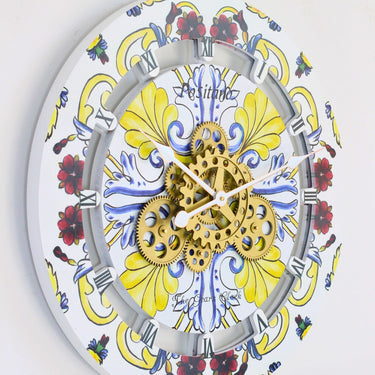 WALL CLOCK 24 INCH ROUND POSITANO