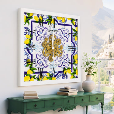 ITALY LINE WALL CLOCK SQUARE 24 INCH SORRENTO