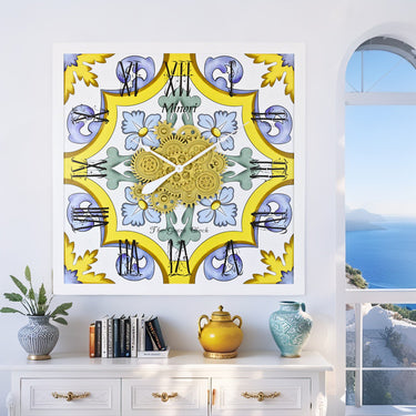 ITALY LINE WALL CLOCK SQUARE 36 INCH MINORI