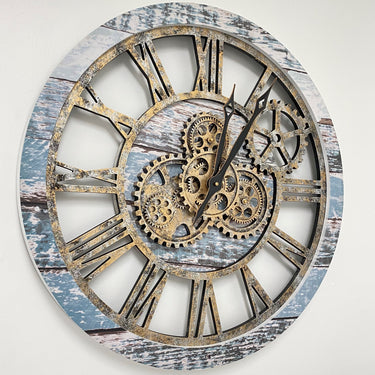 WALL CLOCK 24 INCH AQUA GREEN