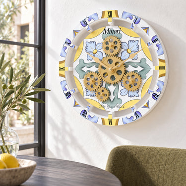 ITALY LINE DESK CLOCK ROUND (HYBRID WALL) 10 INCH MINORI