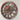 WALL CLOCK 24 INCH RED LAVA