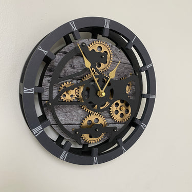 DESK-WALL CLOCK 10 INCH CARBON GREY