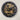 DESK-WALL CLOCK 10 INCH GOLD ANTIQUE