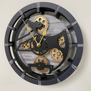 DESK-WALL CLOCK 10 INCH SILVER GREY