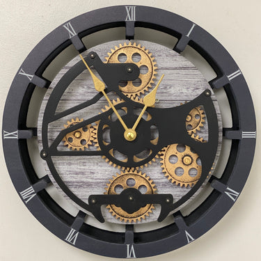 DESK-WALL CLOCK 10 INCH SILVER GREY