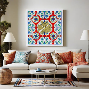 ITALY LINE WALL CLOCK SQUARE 36 INCH FURORE