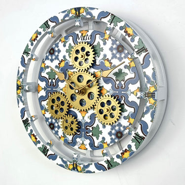 ITALY LINE DESK CLOCK ROUND (HYBRID WALL) 10 INCH META