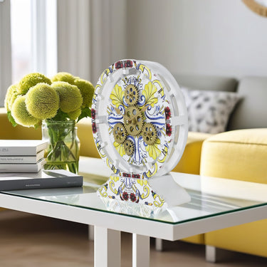 ITALY LINE DESK CLOCK ROUND (HYBRID WALL) 10 INCH POSITANO